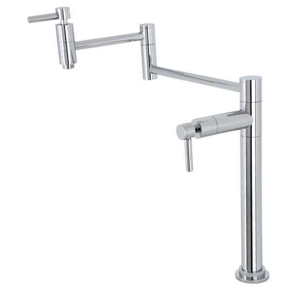 Deck Mount Pot Filler, Polished Chrome